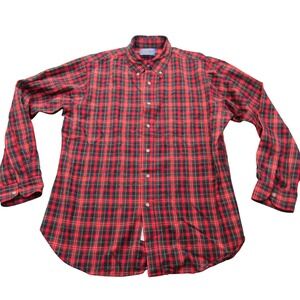 Pendleton Sir Pendleton Plaid Wool Shirt Men's Size L Red Green Blue Button Up